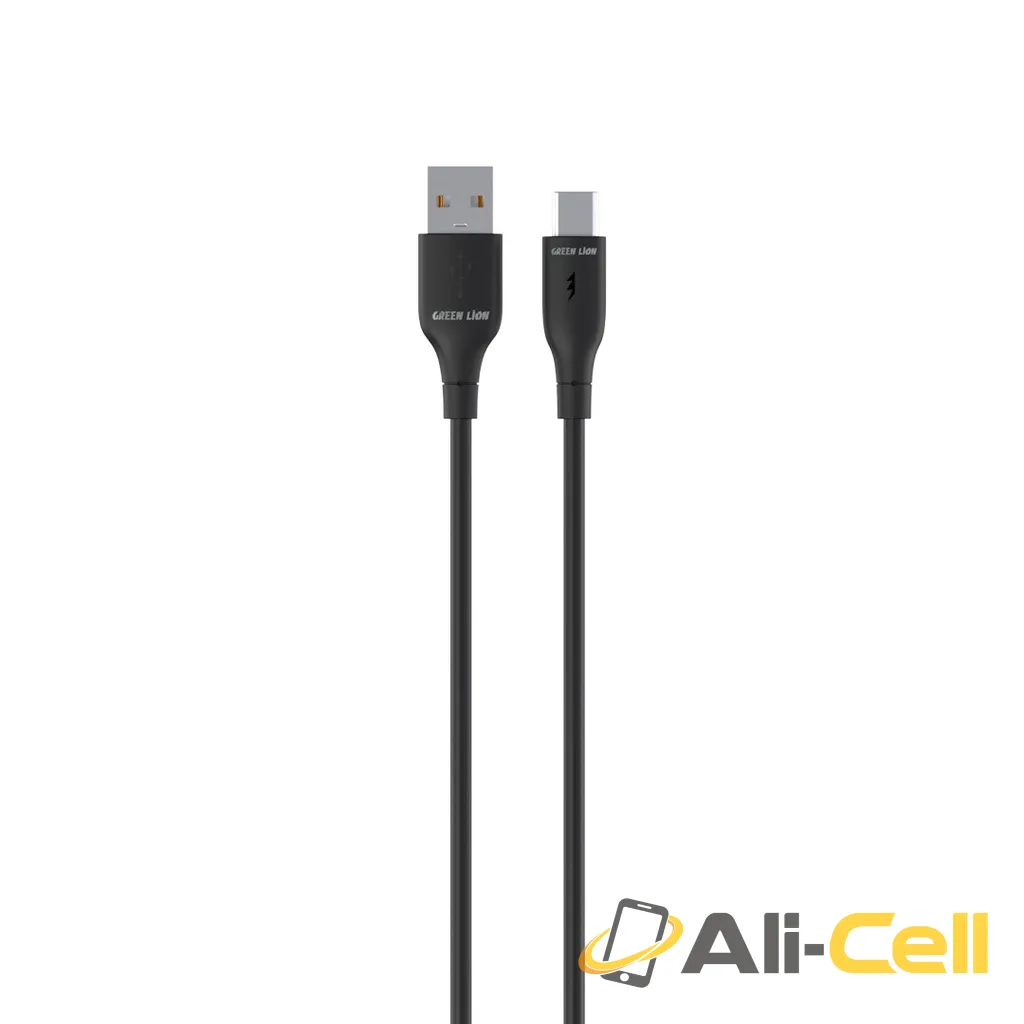 Green Lion USB-A TO USB-C PVC Cable - Black