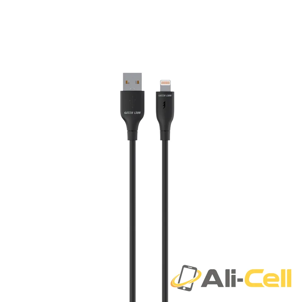 Green Lion USB-A To Lightning PVC Cable -Black