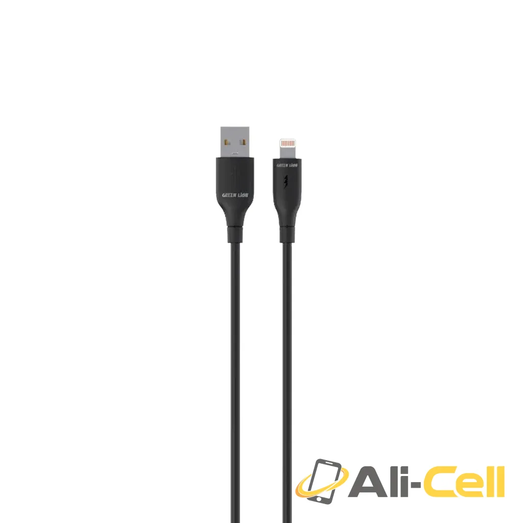 Green Lion USB-A To Lightning PVC Cable - Black