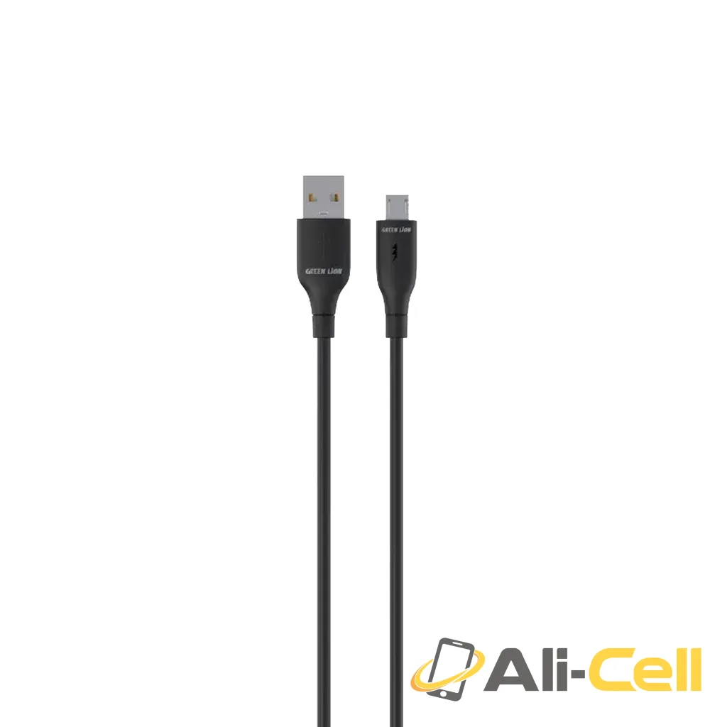 Green Lion USB-A To Micro PVC Cable - Black