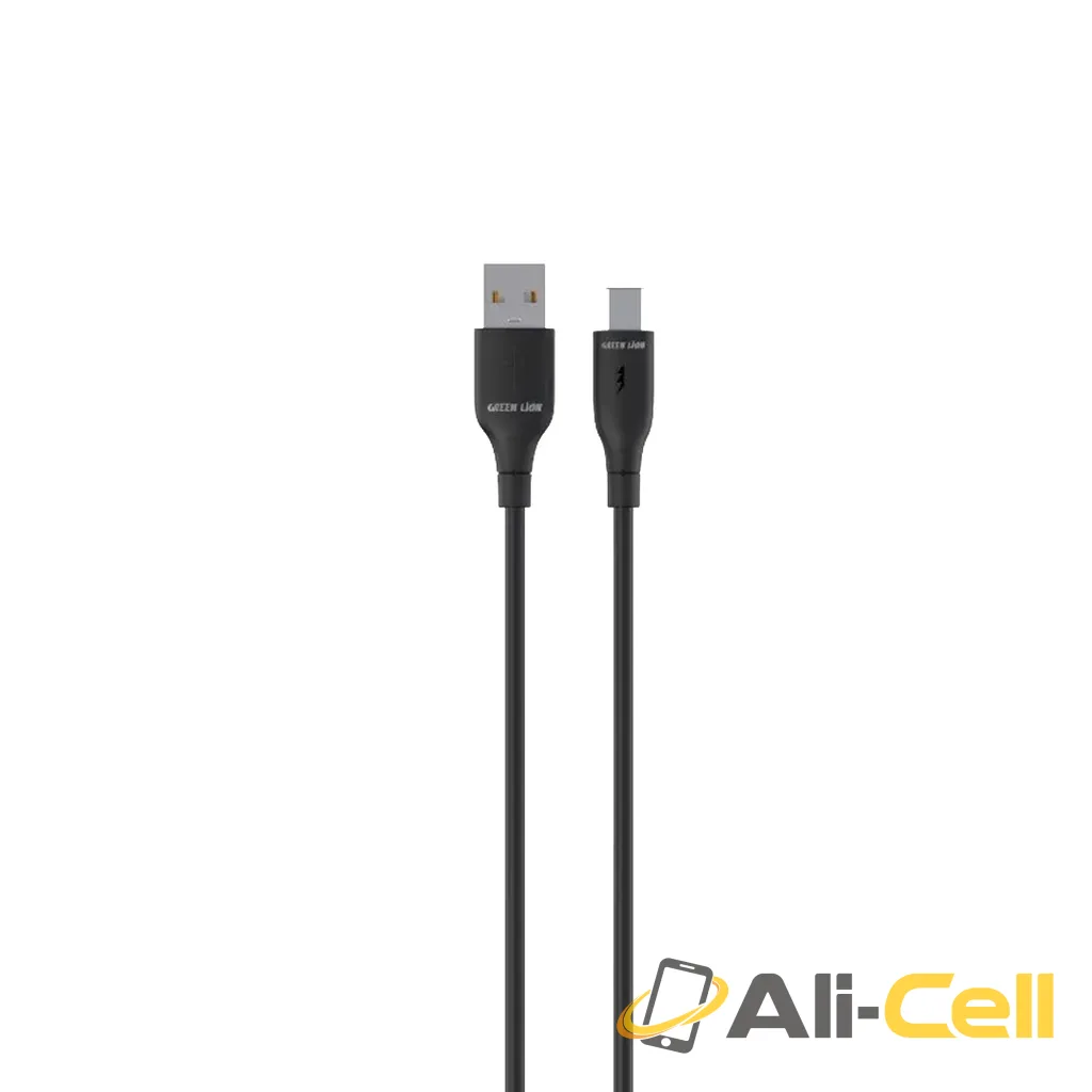 Green Lion USB-A To USB-C PVC Cable - Black