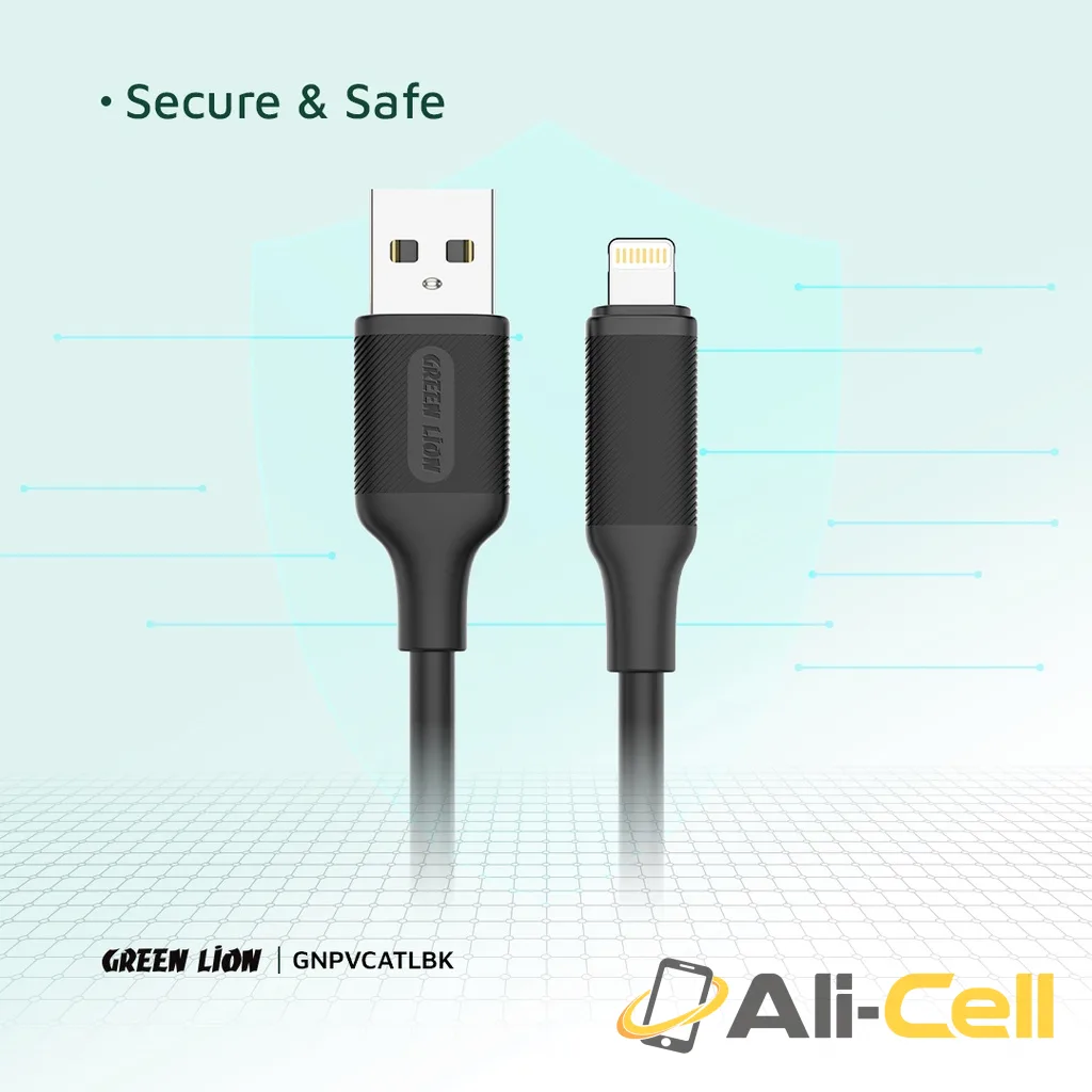 Green Lion USB-A to Lightning PVC Cable 1M 2.4A — 3
