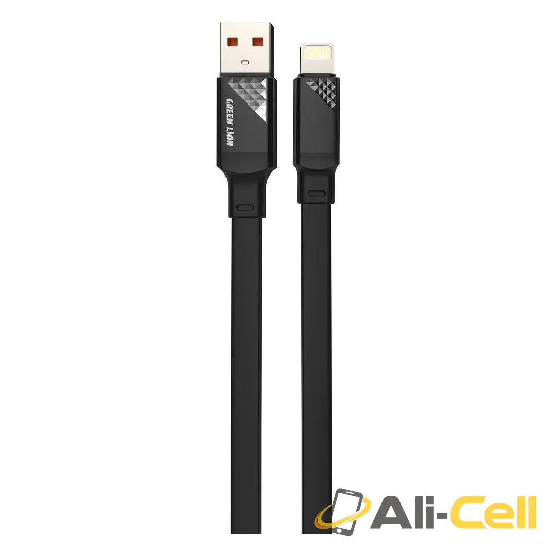 Green Lion USB-A to Lightning TPE Cable - Black