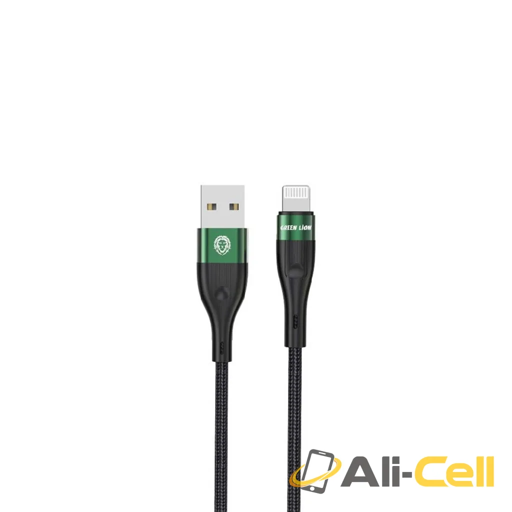 Green Lion USB-A to Lightning Braided Cable 3M / 1M- Black