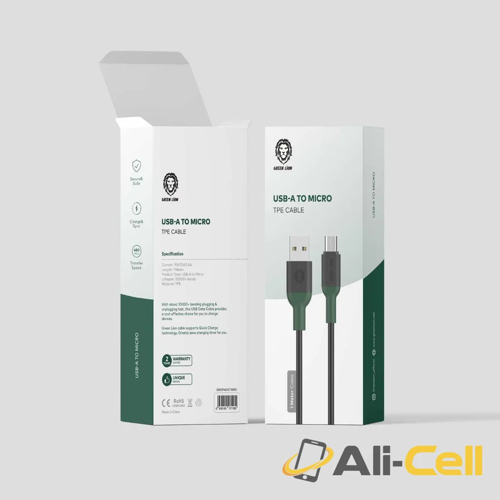 Green Lion USB-A to Micro TPE Cable (1m)