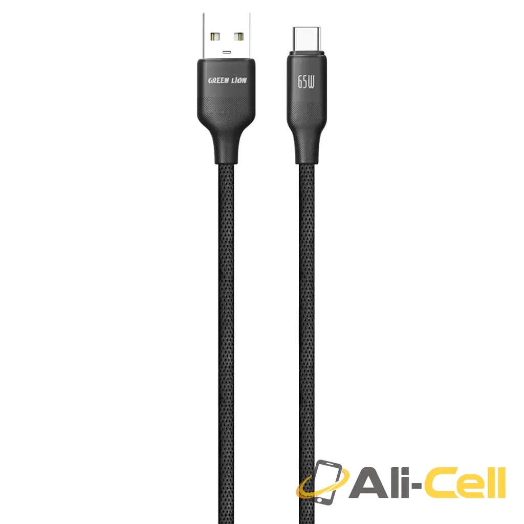 Green Lion USB-A to Lightning TPE Cable - Black