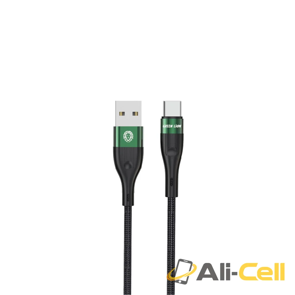 Green Lion USB-A to Micro USB Braided Cable 1M - Black