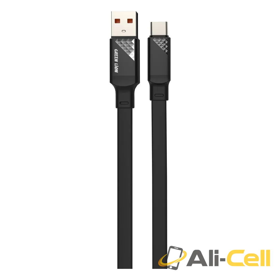 Green Lion USB-A to USB-C TPE Cable - Black