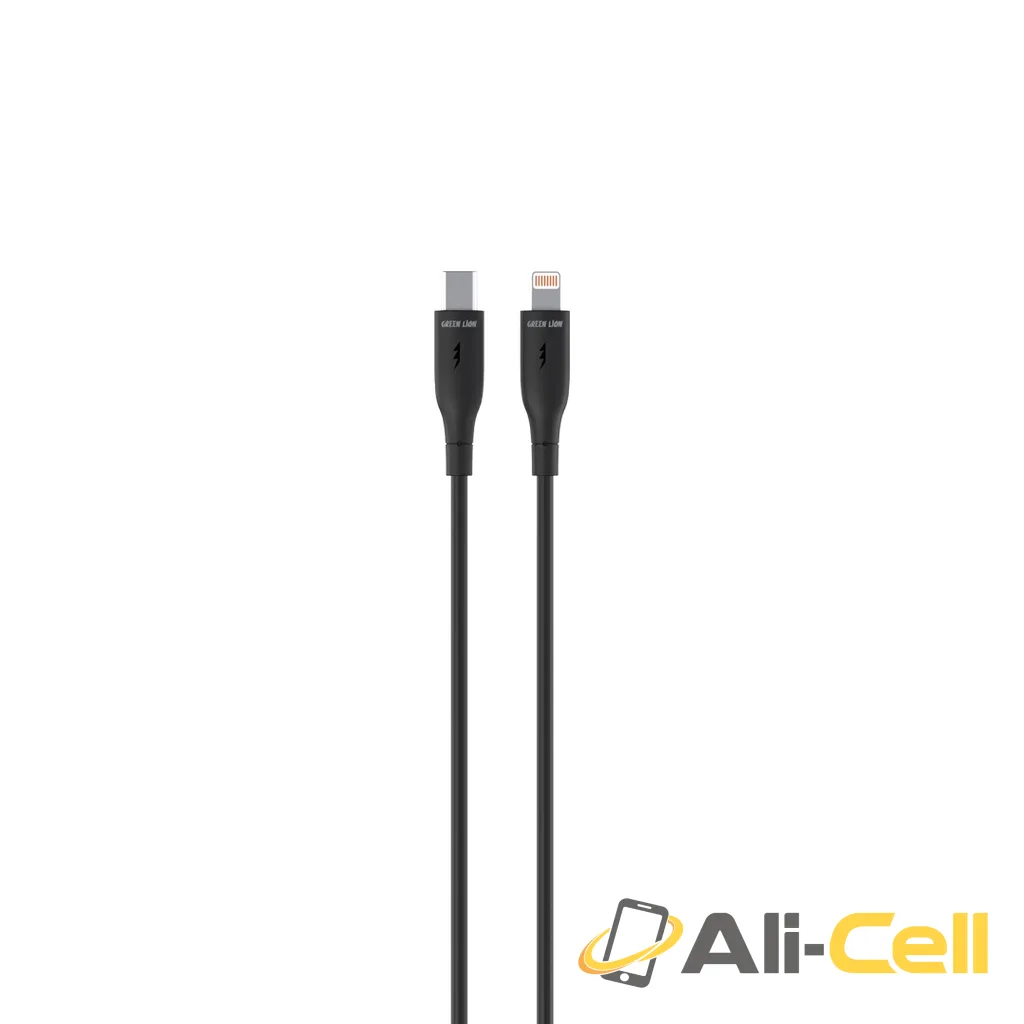 Green Lion USB-C To Lightning PVC Cable - Black
