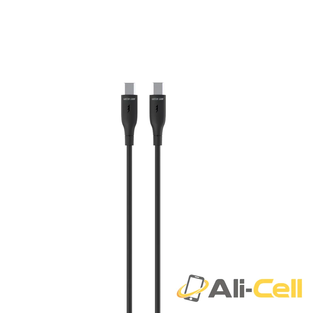 Green Lion USB-C To USB-C PVC Cable - Black