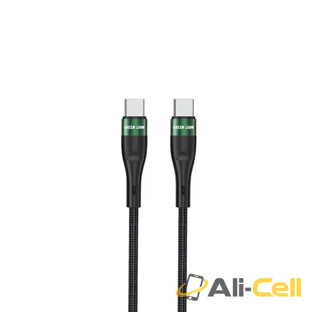 Green Lion USB-C to Type-C Braided Cable 3M / 1M PD 60W - Black