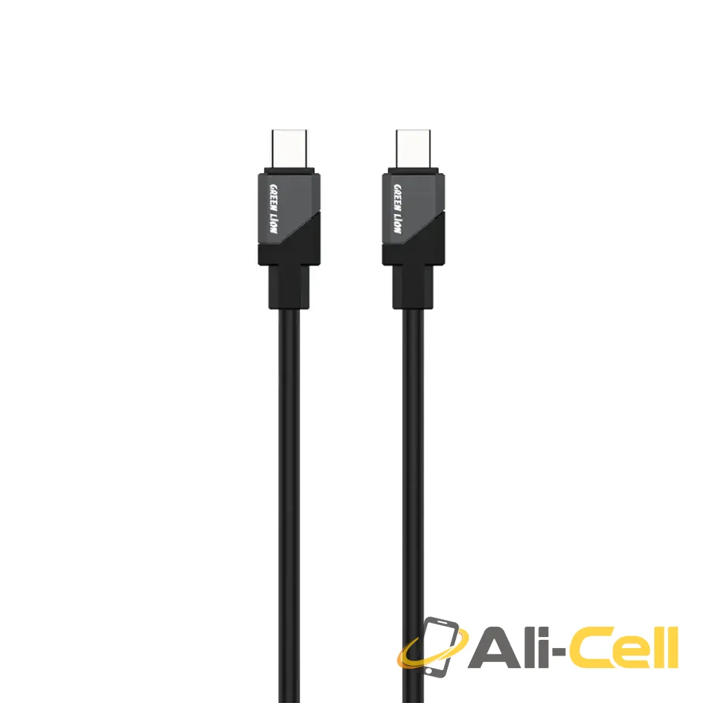 Green Lion USB-C to USB-C Silicone Cable - Black