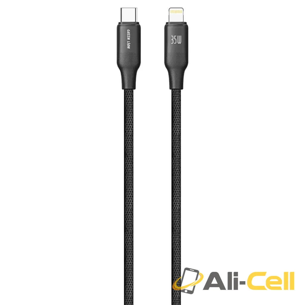 Green Lion USB-C to Lightning TPE Cable - Black