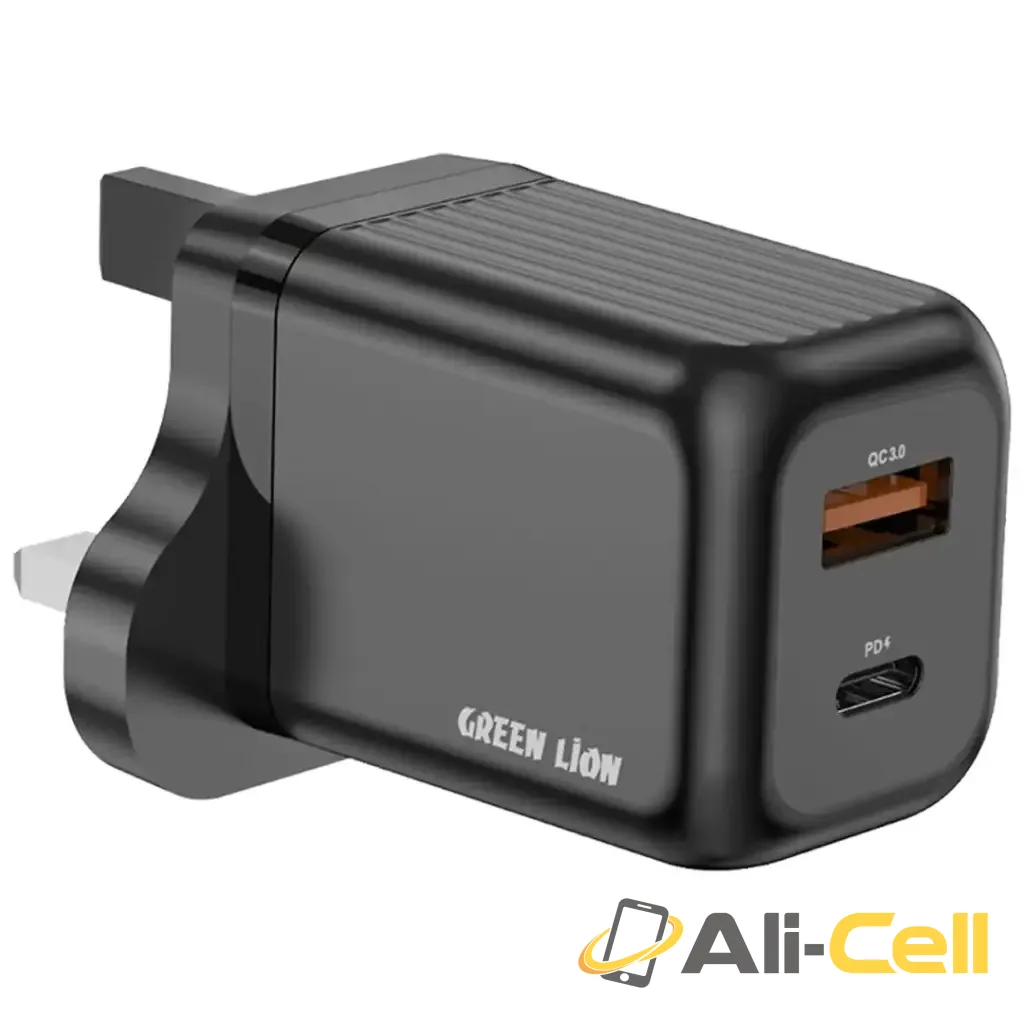 Green Lion Ultra Compact GaN Wall Charger 45W - Black