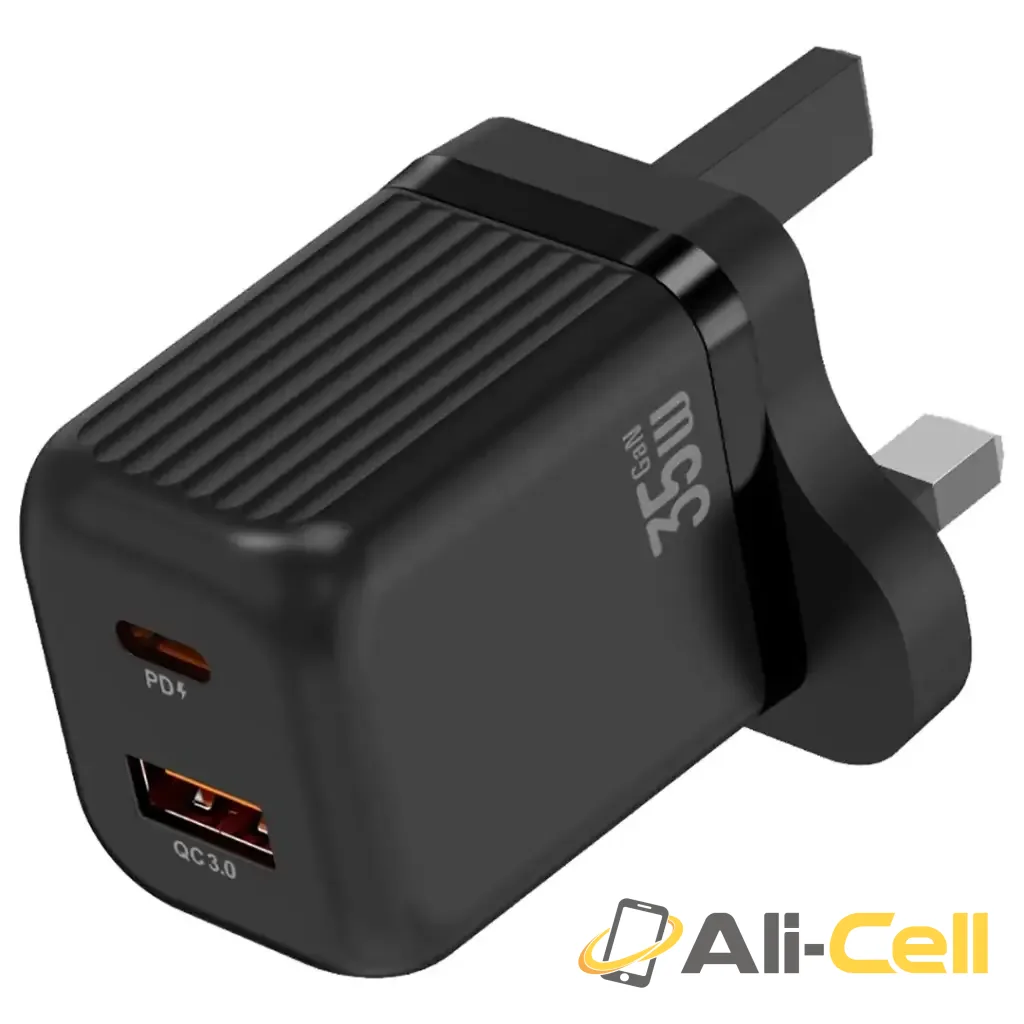 Green Lion Ultra Compact Gan Wall Charger 35W - Black — 2