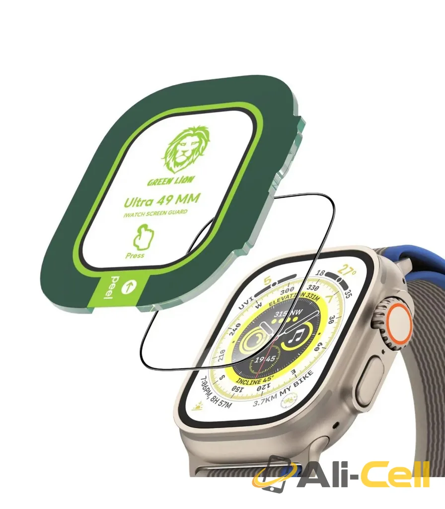 Green Lion Ultra HD Plus Glass-Apple Watch 49mm-Clear