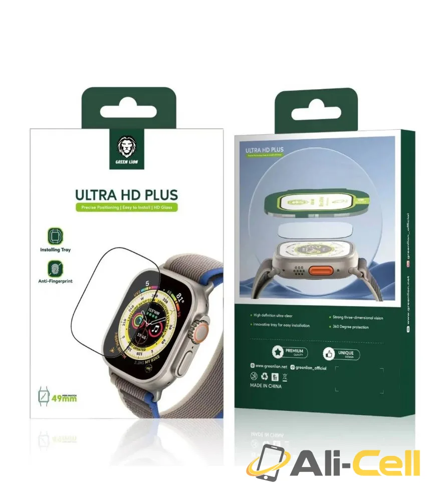 Green Lion Ultra HD Plus Glass-Apple Watch 49mm-Clear — 2