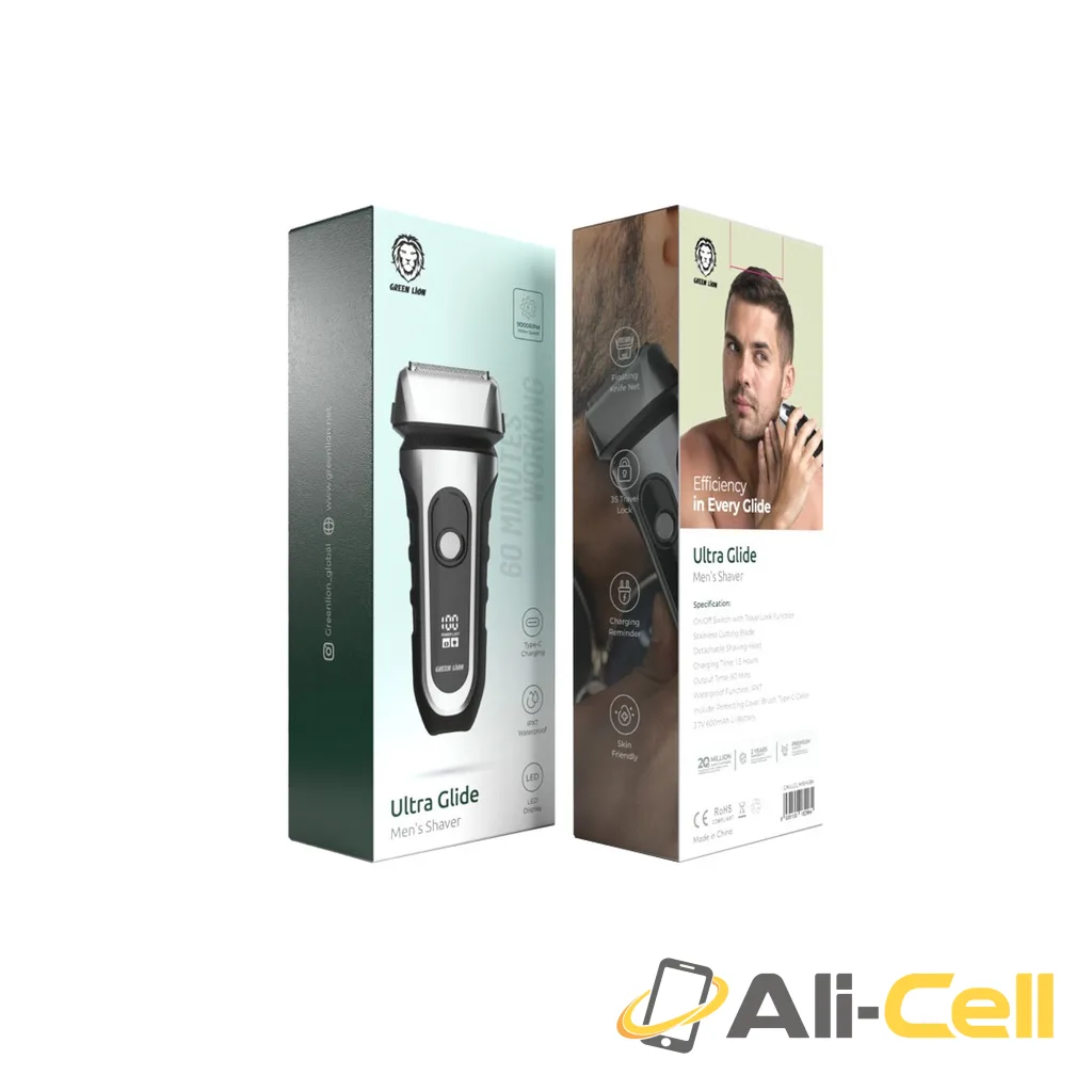 Green Lion Ultra Glide Men's Shaver - Black — 2