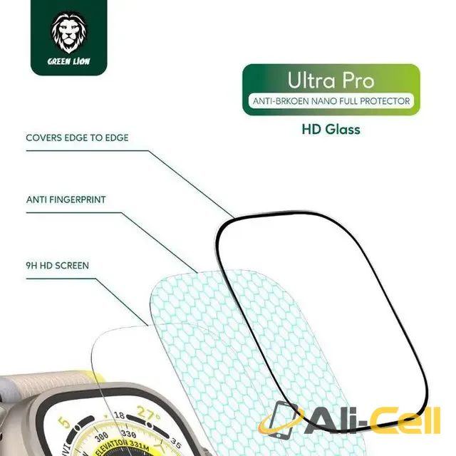 Green Lion Ultra Pro HD Glass Full Protection (Apple Watch 49mm) - Clear — 2