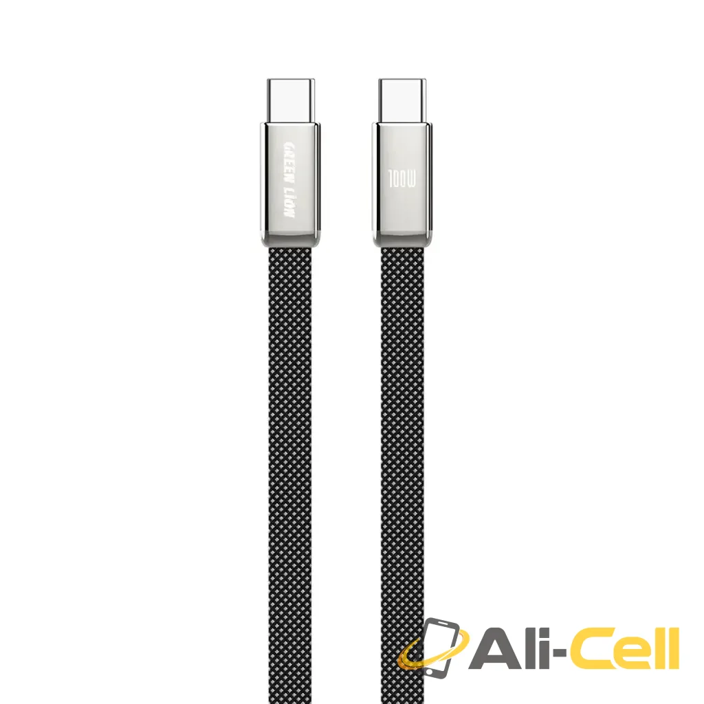 Green Lion Ultra Thin Braided USB-C to USB-C Cable