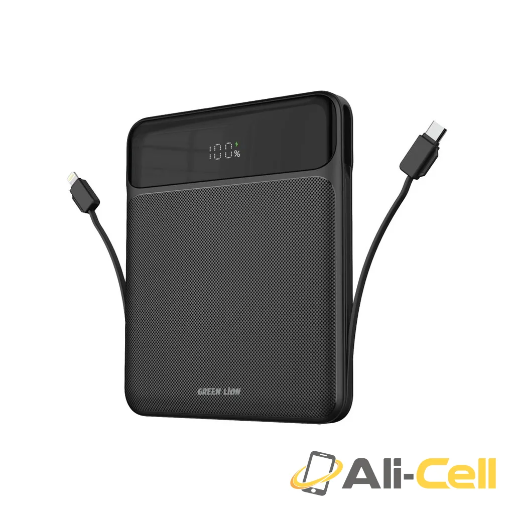 Green Lion Ultra Thin 120W 20000mAh Power Bank - Black