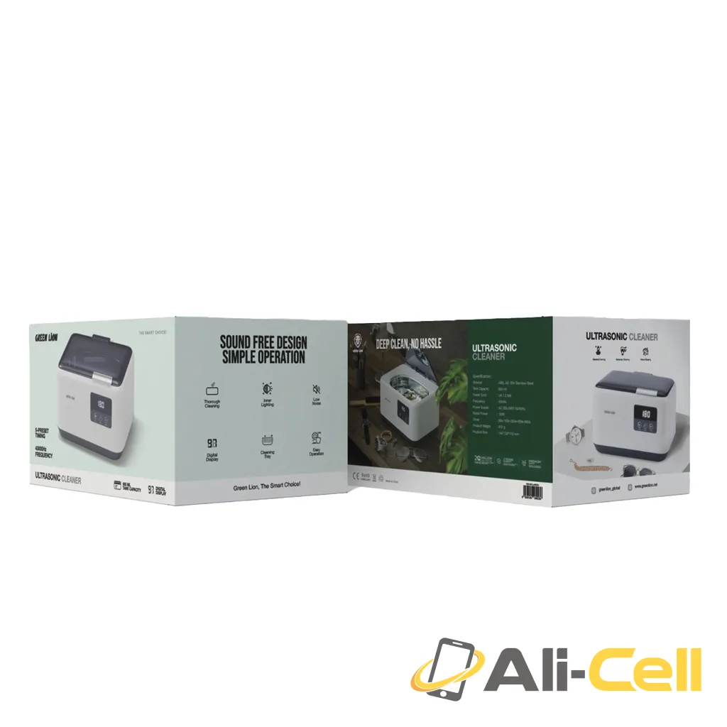 Green Lion Ultrasonic Cleaner - White — 2