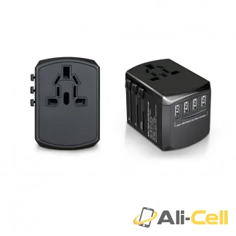 Green Lion Universal Travel Adapter ( 4 USB Port ) 5V 4.5A - Black