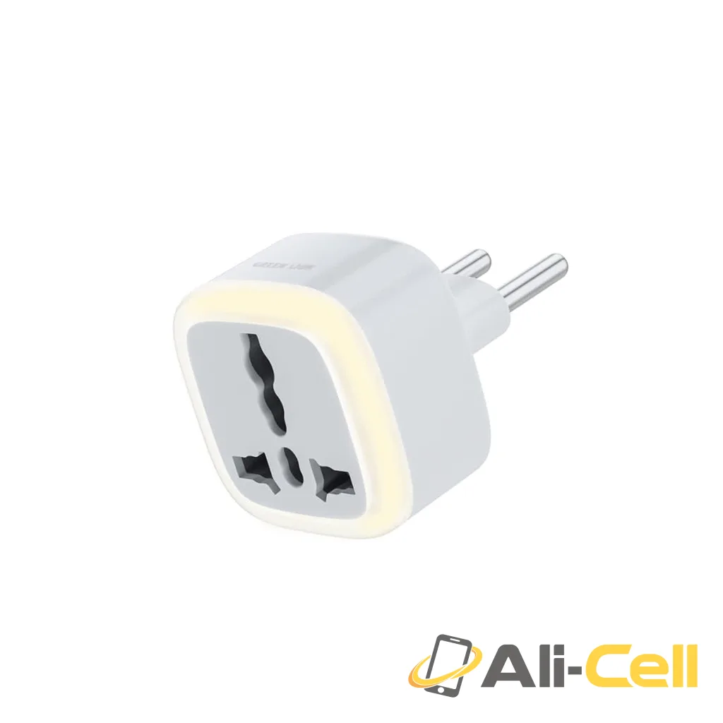 Green Lion Universal Conversion Plug with LED light - White