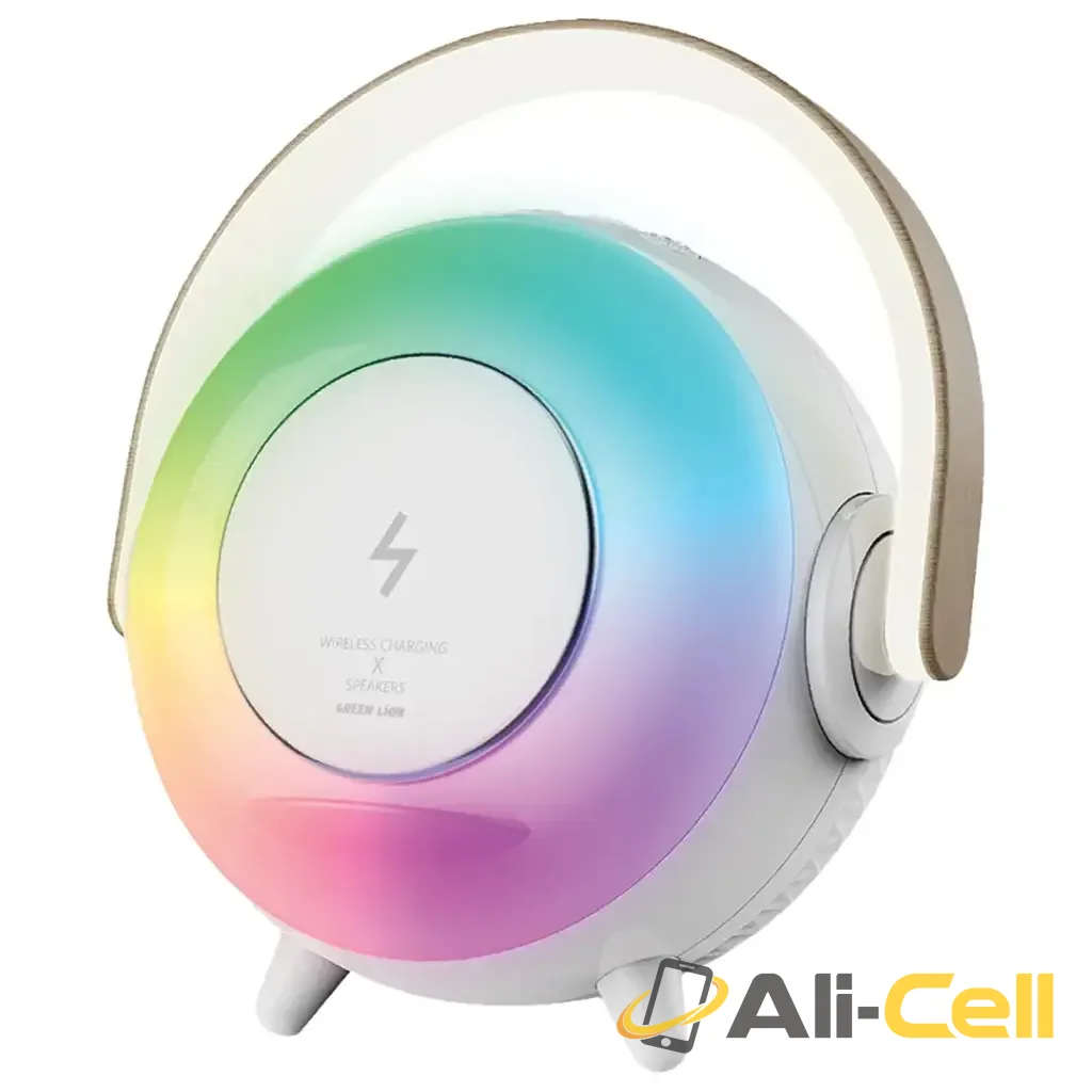 Green Lion Uranus Bluetooth Speaker with Table Lamp - White