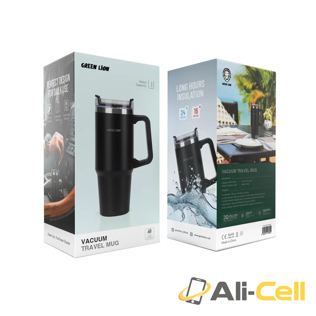 Green Lion Vacuum Travel Mug — 2