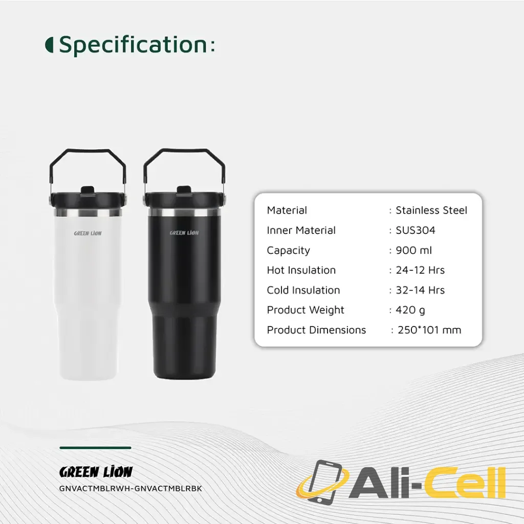 Green Lion Vacuum Tumbler 900ml Bottle — 3
