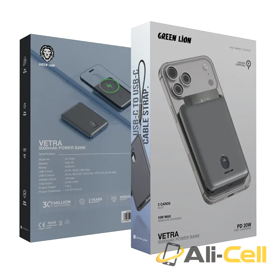 Green Lion Vetra 5000mAh Power Bank - Gray — 3