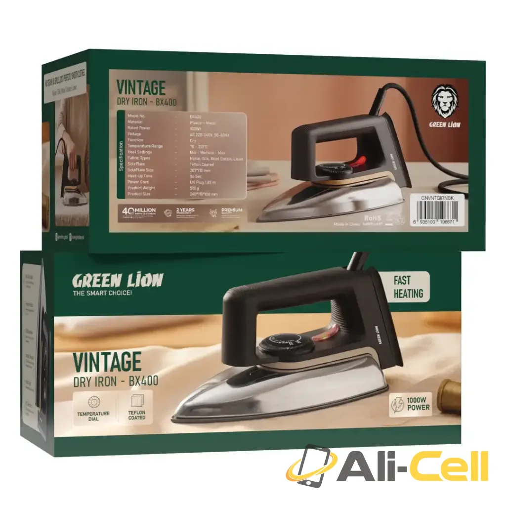 Green Lion Vintage Dry Iron - Black — 3