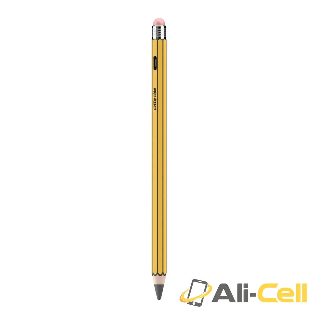 Green Lion Vintage 2 in 1 Stylus Pencil - Yellow