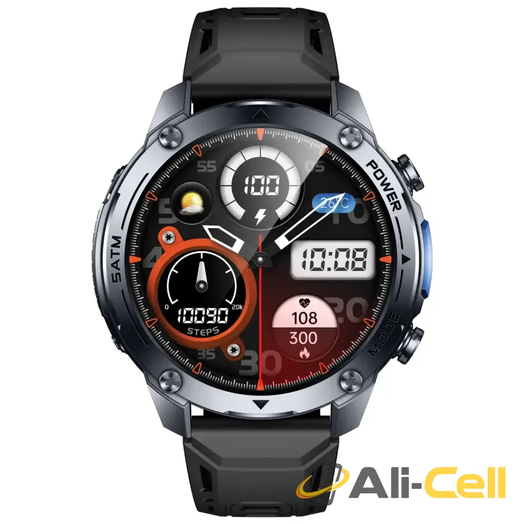 Green Lion Vision GPS Smart Watch - Black