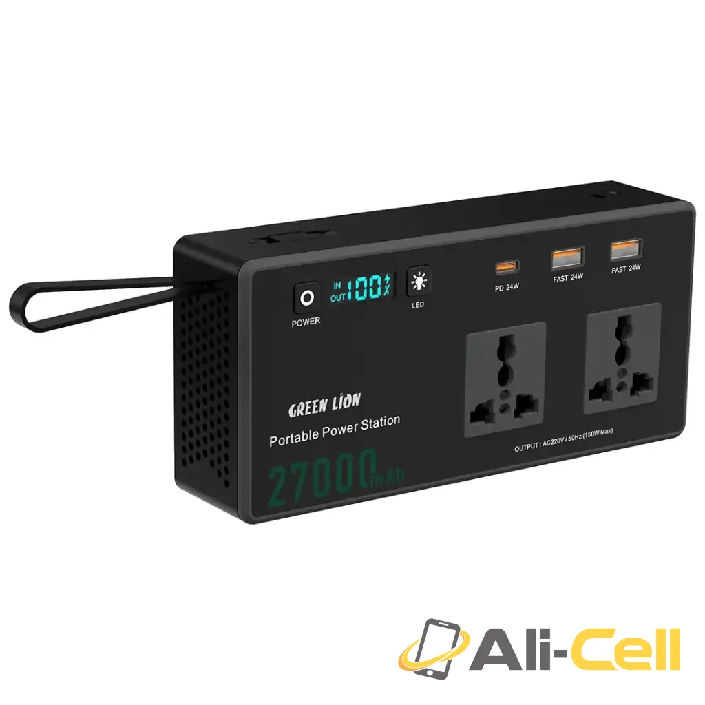Green Lion Volt Mate 27000mAh Power Station - Black — 2