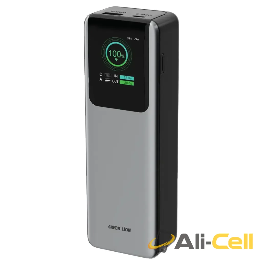 Green Lion Voltura 20000mAh Power Bank PD100W -Grey