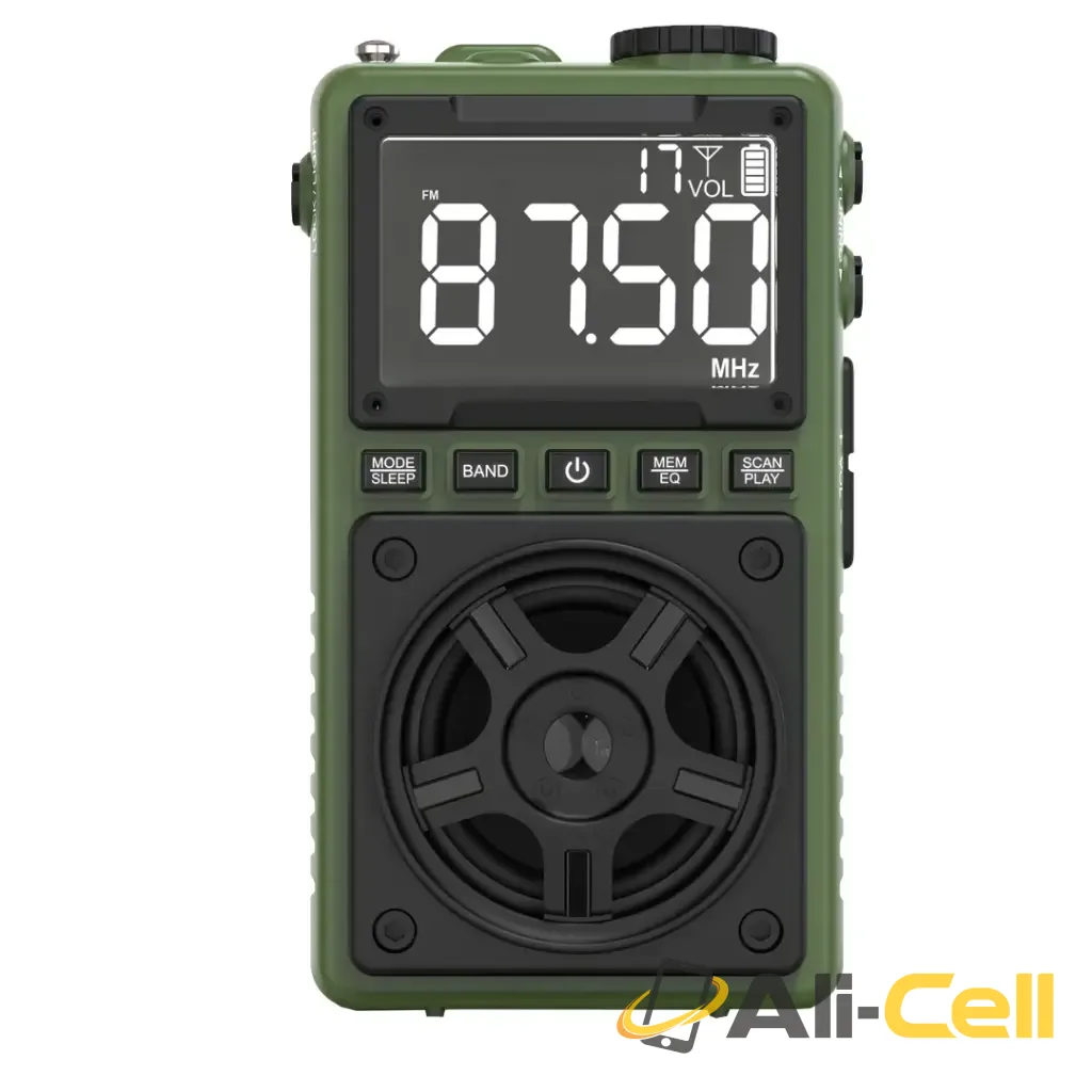 Green Lion Voyager Portable Radio | Flash Light |  Speaker - Green