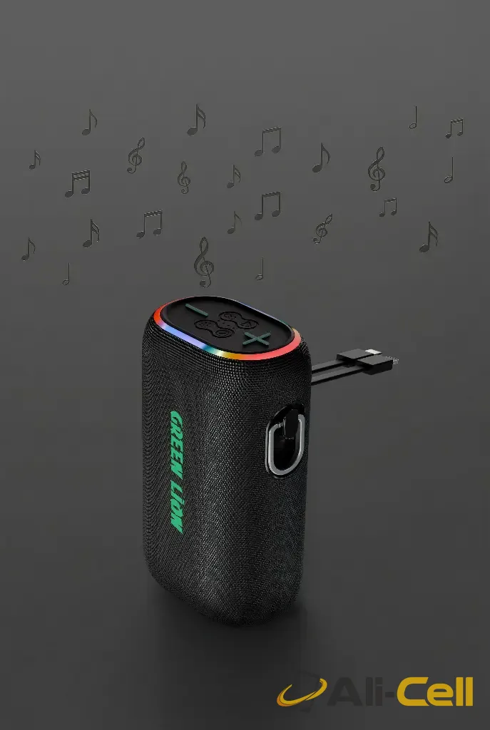 Green Lion WAVE 20 Speaker with 10000mAh Power Bank - Black — 3