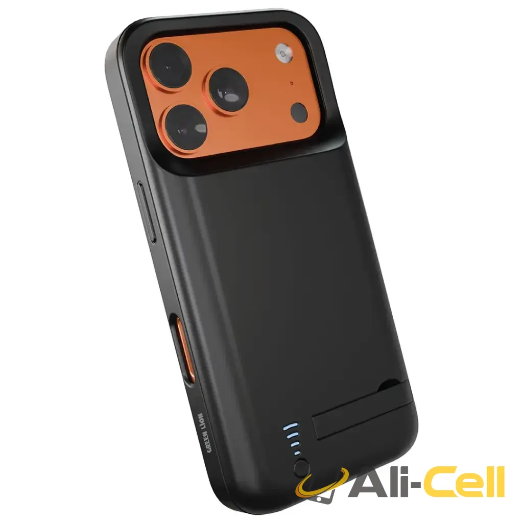 Green Lion Volt Case Power Bank Case For iPhone 17 Pro/Pro Max - Black