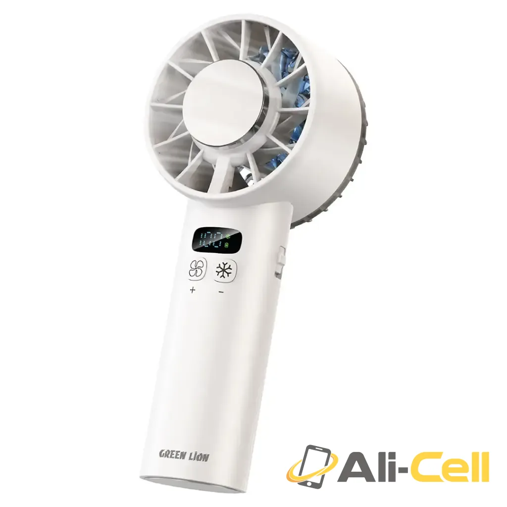Green Lion Windix Pro Handheld Cooling Fan - White