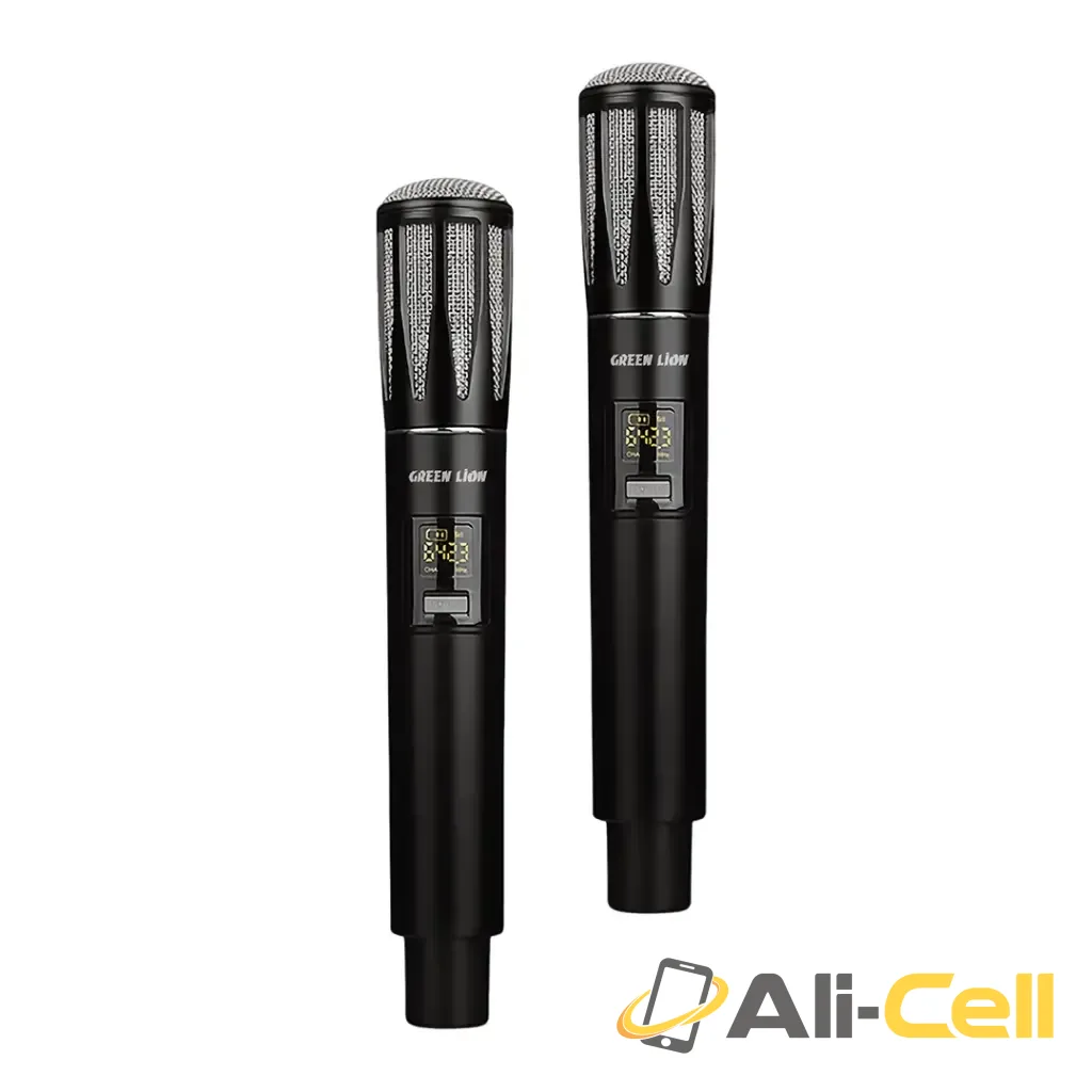 Green Lion Wireless Dual Mic Cordless Microphone - Black — 2