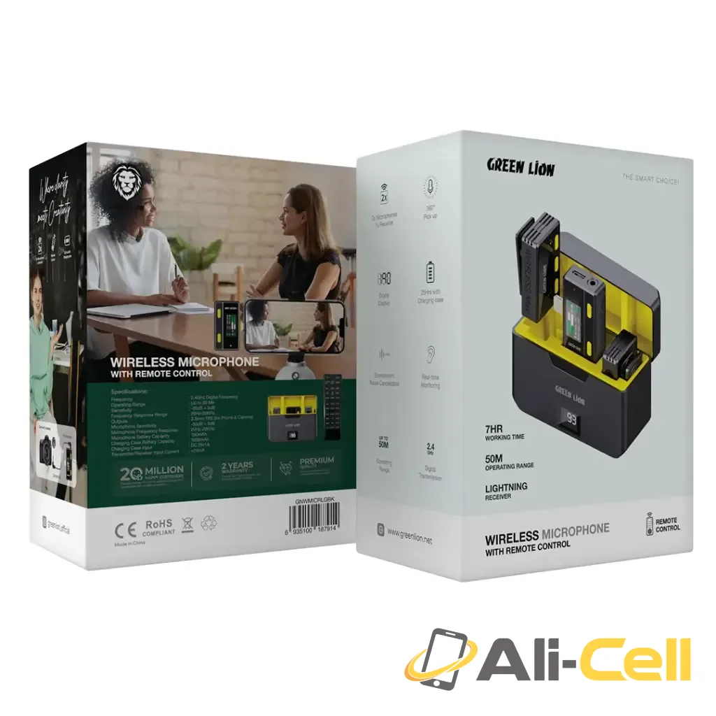 Green Lion Wireless Microphone With Remote Control - Black — 3