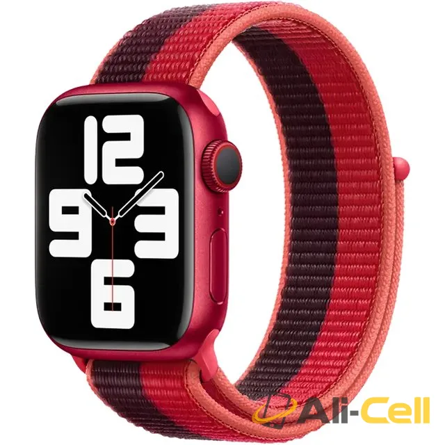 Green Lion Woven Nylon Sport Loop Watch Strap