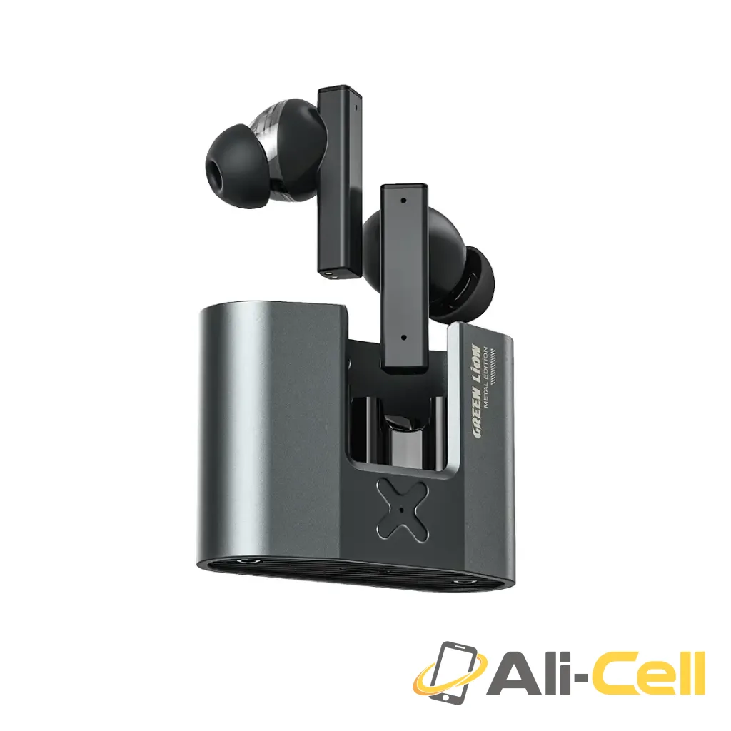 Green Lion ZINC X Metal Earbuds TWS with ANC - Black
