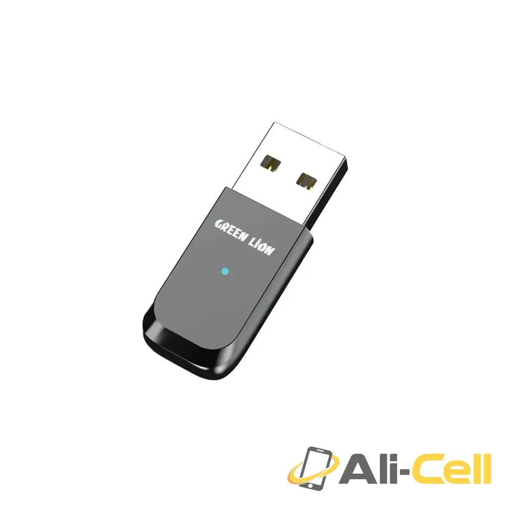 Green Lion Zinc Alloy Shell Bluetooth Adapter - Black