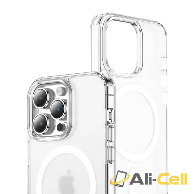 Series 8 Transparent Case with Strong Magnetic Adsorption Strip iPhone 14 Pro - Clear