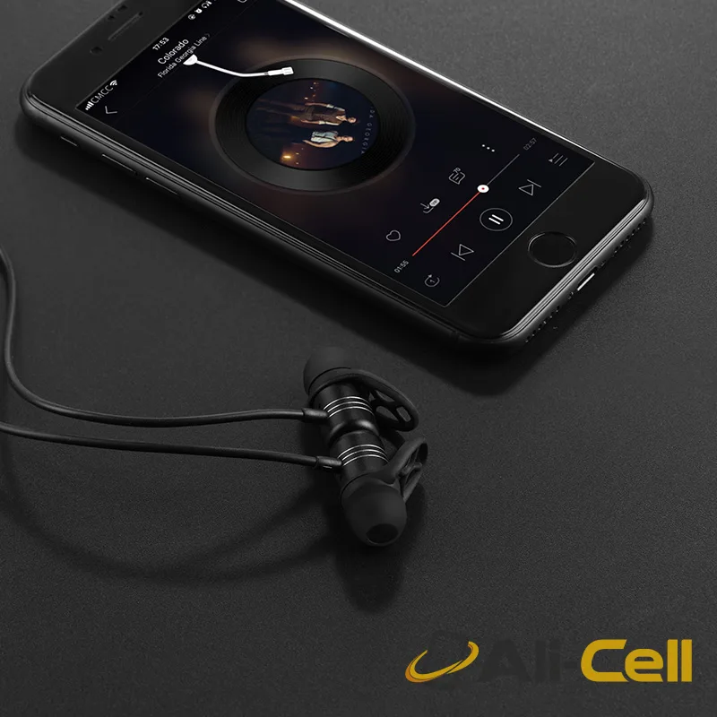 Wireless earphones “ES14 Breathing sound” magnetic sport headset with mic — 5