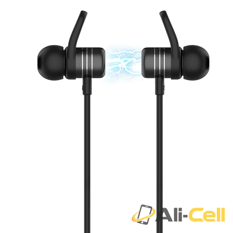 Wireless earphones “ES14 Breathing sound” magnetic sport headset with mic — 4