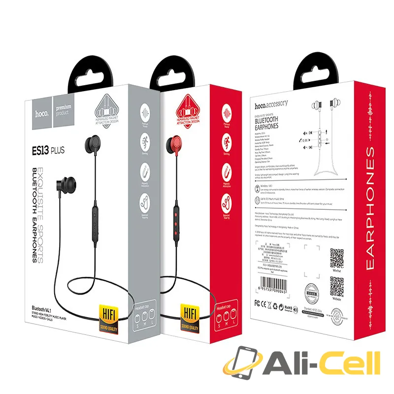 Wireless earphones “ES13 Exquisite” magnetic sport headset with mic — 7